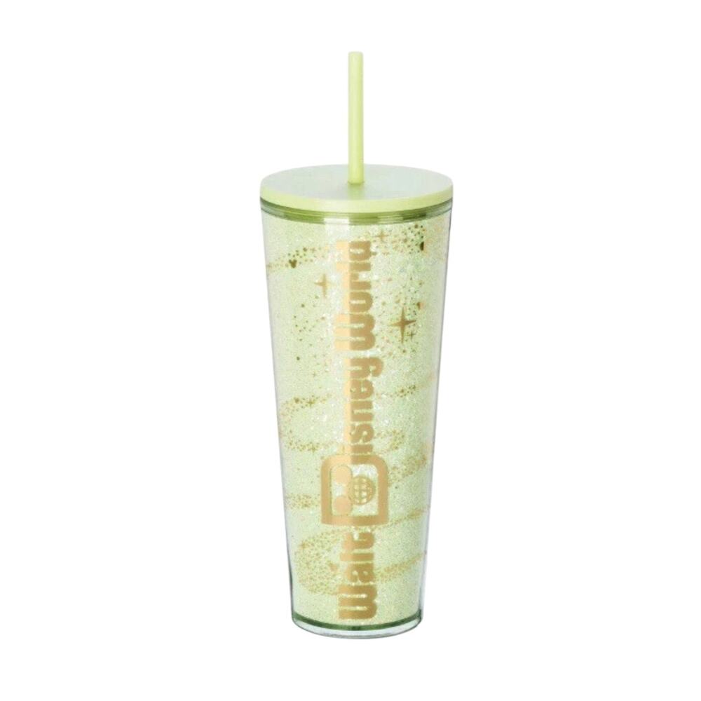 NEW 2025 Disney World Parks WDW Tinker Bell Green Gold Starbucks Travel Tumbler